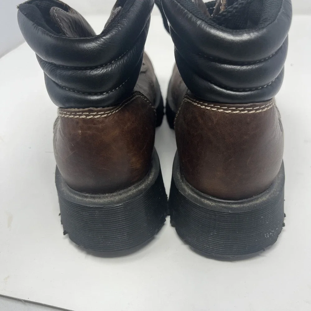 Vintage Dr. Martens 8731 Brown Leather Boots Made England Chunky Men's 5 (US 6)